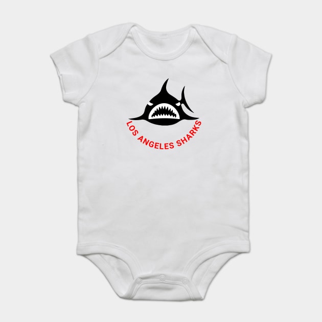 Retro Hockey - WHA - Los Angeles Sharks Hockey Team Baby Bodysuit by Yesteeyear